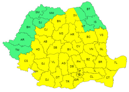 Másodfokú viharriasztás az ország 31 megyéjében